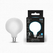 189202210 Лампа Gauss Filament G95 10W 1100lm 4100К Е27 milky LED 1/20