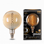 Лампа Gauss Filament G200 8W 620lm 2400К Е27 golden flexible LED 1/6