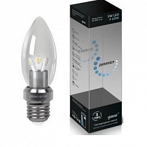 HA103202205-D Диммируемая светодиодная лампа LED 5W E27 4100K Gauss Candle Crystal Clear