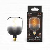 Лампа Gauss Filament V140 5W 200lm 1800К Е27 black-clear flexible LED 1/6