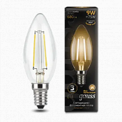 103801109 Лампа Gauss LED Filament Candle E14 9W 2700К