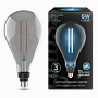 Лампа Gauss Filament PS160 6W 330lm 4000К Е27 gray straight LED 1/6