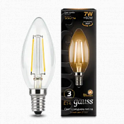 103801107 Лампа Gauss LED Filament Candle E14 7W 2700К