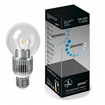 HA105202205-D Светодиодная лампа Gauss LED Globe Crystal clear 5W E27 4100K