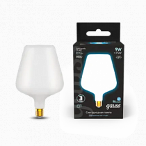 1016802209 Лампа Gauss Filament V160 9W 890lm 4100К Е27 milky LED 1/6