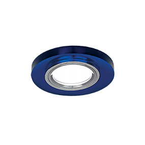 Светильник Gauss Mirror RR004 Круг. Кристал синий/Хром, Gu5.3 1/50