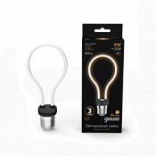 1004802104 Лампа Gauss Filament Artline А72 4W 330lm 2700К Е27 milky LED 1/10/100