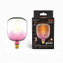 Лампа Gauss Filament V140 5W 200lm 1800К Е27 pink-clear flexible LED 1/6