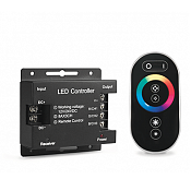 201113288 Контроллер для RGB 288W 24А с сенсорным пультом управления цветом (черный)