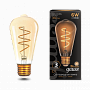 Лампа Gauss Filament ST64 6W 360lm 2400К Е27 golden flexible LED 1/10/40