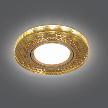 Светильник Gauss Backlight BL078 Круг Золото/Кристалл/Золото, Gu5.3, LED 2700K
