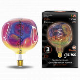 Лампа Gauss Filament G150 5W 250lm 1800К Е27 rainbow LED 1/6