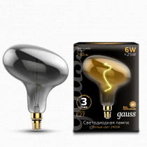 165802008 Лампа Gauss Led Vintage Filament Flexible FD180 6W E27 220*280mm Gray 2400K
