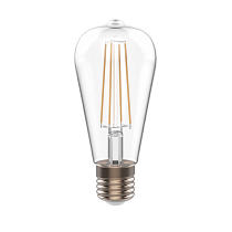 1121215 Лампа Gauss Basic Filament ST64 4,5W 470lm 2700К Е27 LED 1/10/40