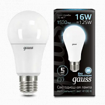 102502216 Лампа Gauss LED A60 16W E27 4100K