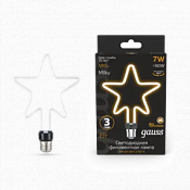 1006802104 Лампа Gauss Filament Artline Star 7W 580lm 2700К Е27 milky LED 1/10/100