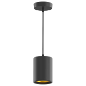 LED светильник накладной (подвесной) HD037 12W (черный/золото) 3000K 79*100мм