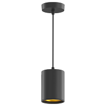 LED светильник накладной (подвесной) HD037 12W (черный/золото) 3000K 79*100мм