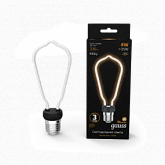 1005802104 Лампа Gauss Filament Artline ST64 4W 330lm 2700К Е27 milky LED 1/10/100