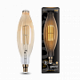 Лампа Gauss Filament BT120 6W 780lm 2400К Е27 golden straight LED 1/10