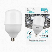 63225 Лампа Gauss Elementary LED T140 E27 50W 4400lm