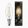 103801111 Лампа Gauss LED Filament Свеча E14 11W 720lm 2700К 1/10/50