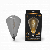 Лампа Gauss Filament ST164 8.5W 165lm 1800К Е27 gray flexible LED 1/6