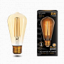 157802008 Лампа Gauss LED Filament ST64 E27 8W Golden 2400К