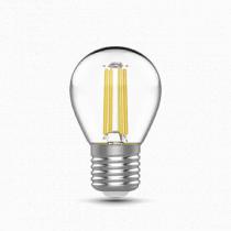 1051215 Лампа Gauss Basic Filament Шар 4,5W 420lm 4100К Е27 LED 1/10/50