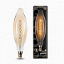 156802008 Лампа Gauss Led Vintage Filament Flexible BT120 8W E27 120*420mm Golden 2400K
