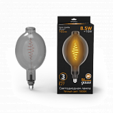 Лампа Gauss Filament BT180 8.5W 165lm 1800К Е27 gray flexible LED 1/2